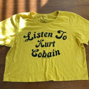 Kurt Cobain Cropped Tee